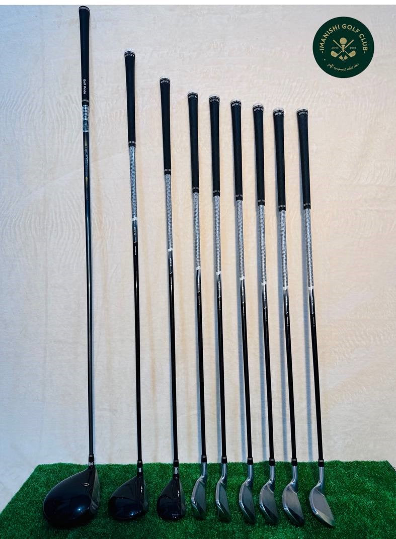 DRIVER : FLEX R PHYZ PZ-503W  DR(2013)10.5/ WOODS: 5W(2014) PHYZ PZ-504F FLEX R 5/19° /  U5(2014) PHYZ PZ-504U FLEX R 5/25° / IRONS  6~P.A