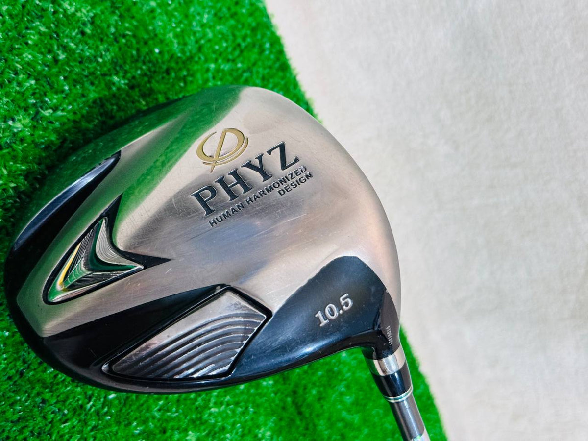 DRIVER : FLEX R PHYZ PZ-503W  DR(2013)10.5/ WOODS: 5W(2014) PHYZ PZ-504F FLEX R 5/19° /  U5(2014) PHYZ PZ-504U FLEX R 5/25° / IRONS  6~P.A
